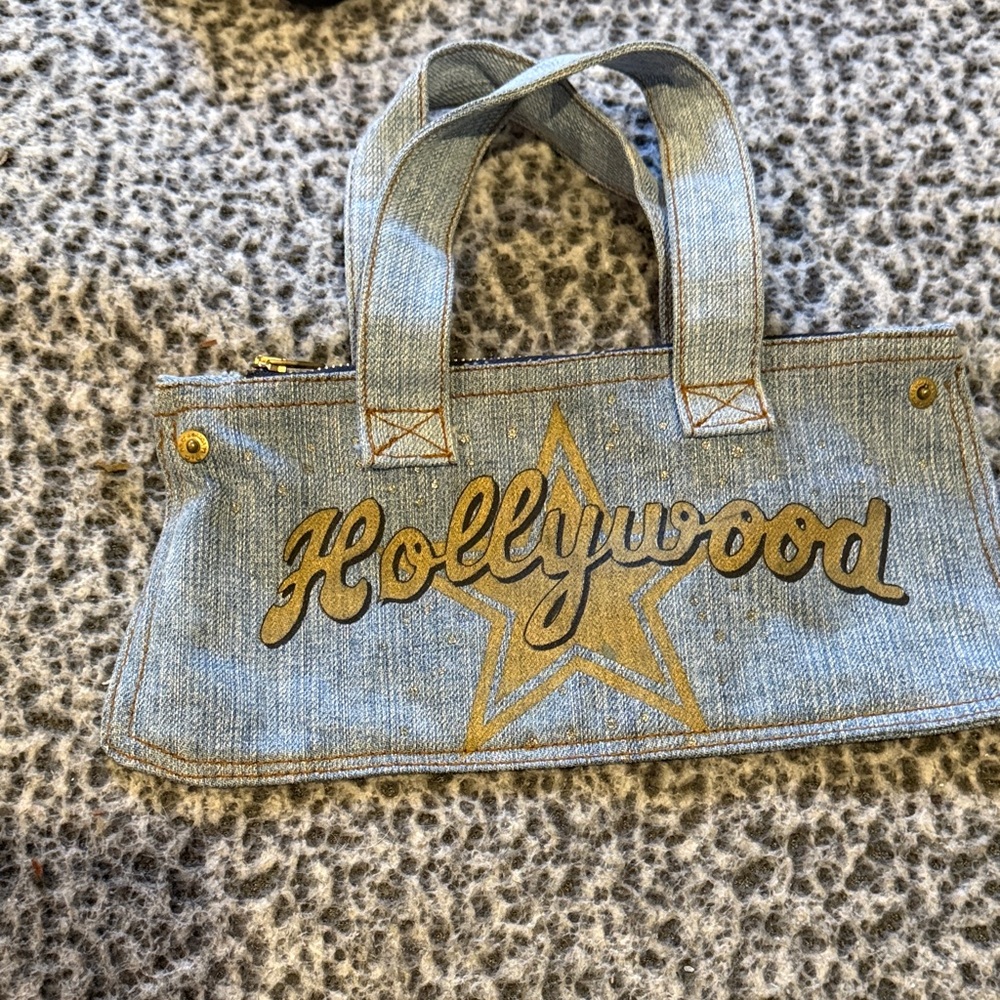Dolce & Gabbana Blue Denim Hollywood Tote